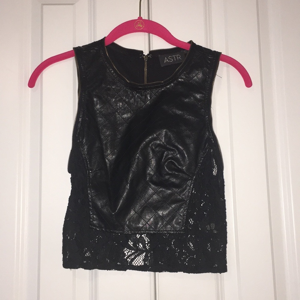 Astr lace crop top.